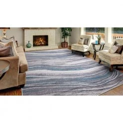 Discount 🎁 Jefferson Collection Marble Stripes Multi 5 ft. x 7 ft. Area Rug by Concord Global Trading 😍 -Unique Loom Shop multi concord global trading area rugs 69465 4f 1000