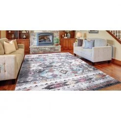 Best Sale 🧨 Vintage Collection Boulder Multi 3 ft. x 4 ft. Tribal Area Rug by Concord Global Trading 👏 -Unique Loom Shop multi concord global trading area rugs 72263 31 1000