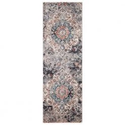 Promo 💯 Pandora Collection Capella Multi 2 ft. x 7 ft. Medallion Runner Rug by Concord Global Trading ⭐