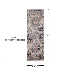 Promo 💯 Pandora Collection Capella Multi 2 ft. x 7 ft. Medallion Runner Rug by Concord Global Trading ⭐ -Unique Loom Shop multi concord global trading area rugs 80962 76 1000