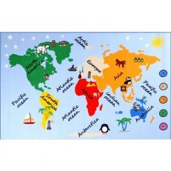 Unique Loom Shop 8 Buy ๐ Fun Time What a World Multi 4 ft. x 6 ft. Area Rug by Concord Global Trading ๐