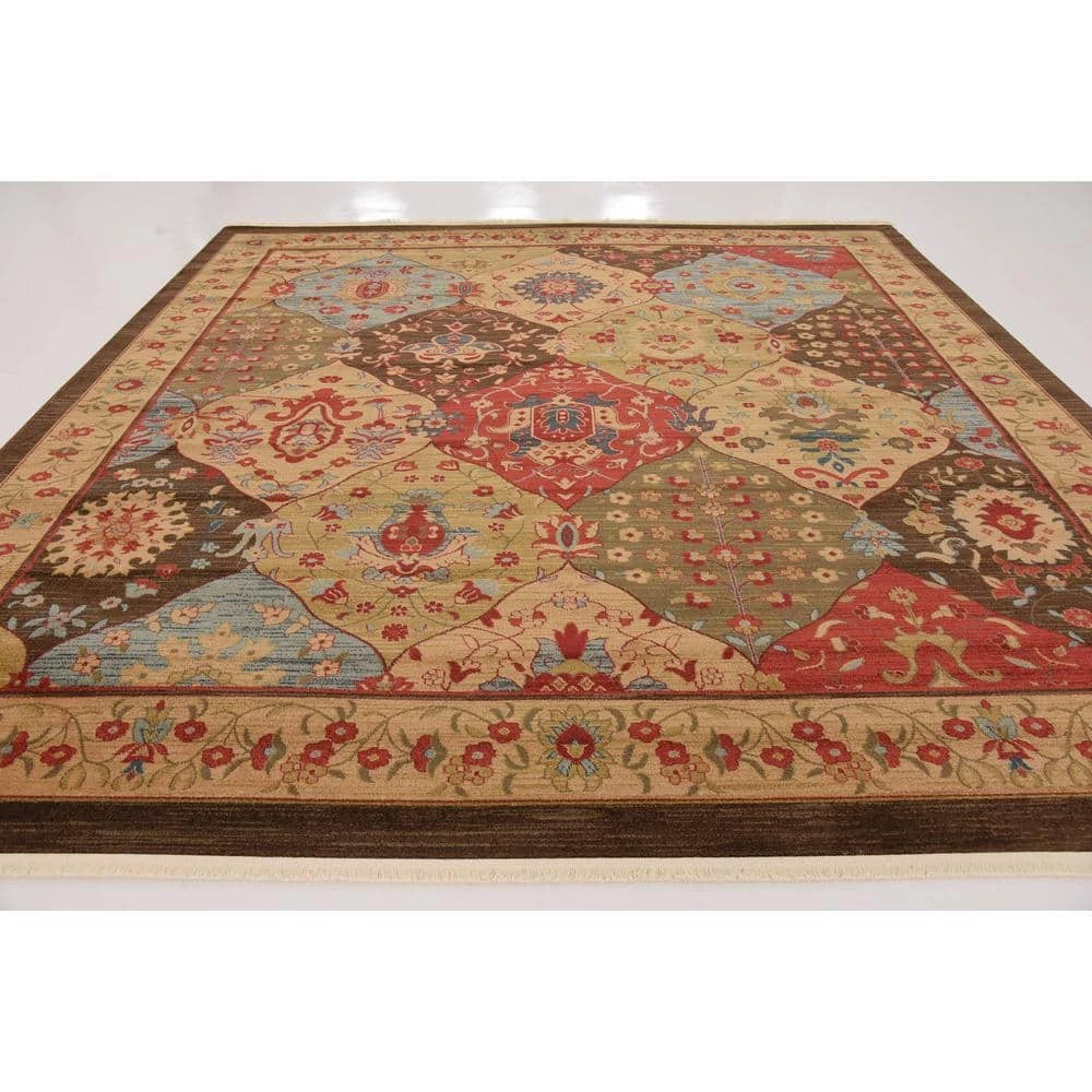 Discount ๐คฉ Edinburgh Tulip Multi 10' 0 x 10' 0 Square Rug by Unique Loom ๐ 6 Discount ๐คฉ Edinburgh Tulip Multi 10' 0 x 10' 0 Square Rug by Unique Loom ๐ - Image 4