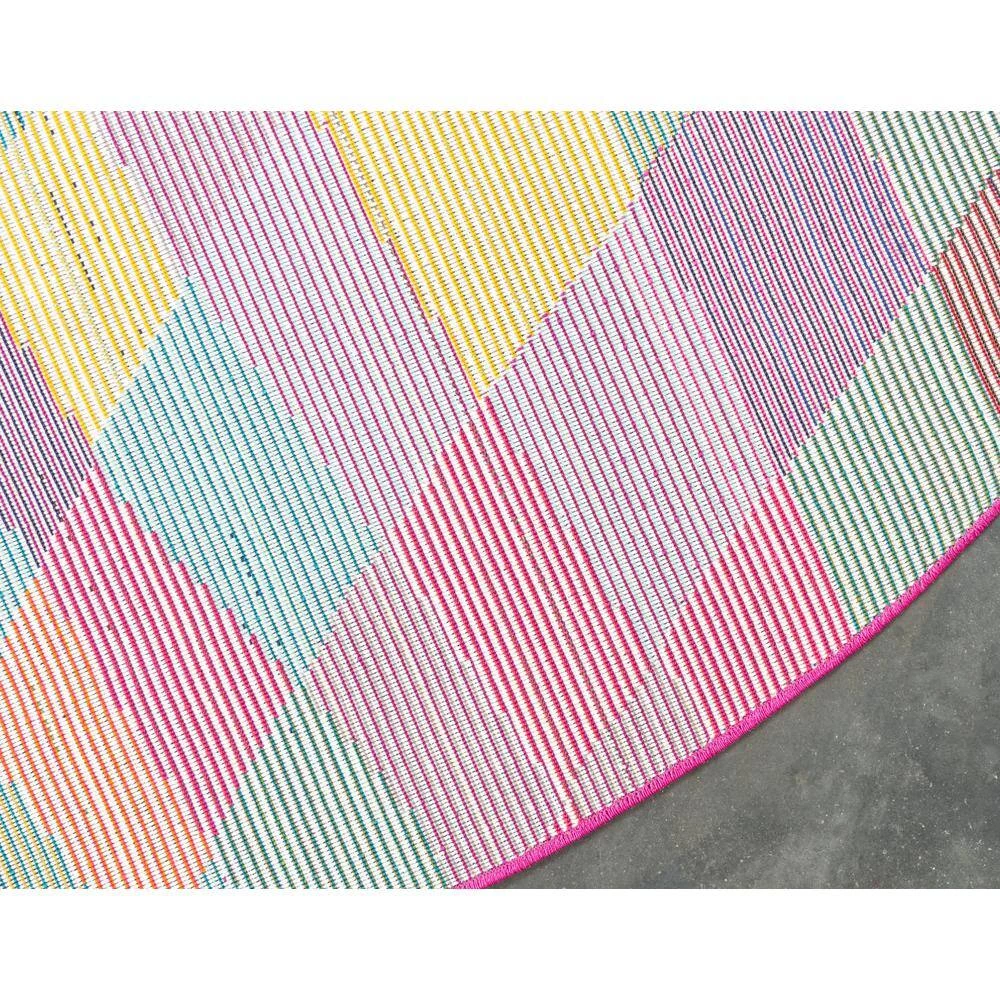 Outlet ⌛ Estrella Horta Multi 8' 0 x 8' 0 Round Rug by Unique Loom ❤️ 4 Outlet ⌛ Estrella Horta Multi 8' 0 x 8' 0 Round Rug by Unique Loom ❤️ - Image 2