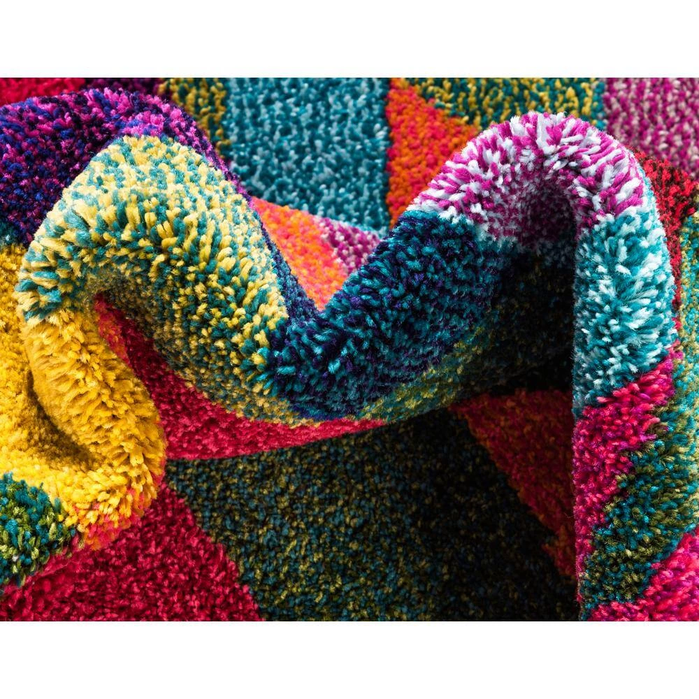 Outlet ⌛ Estrella Horta Multi 8' 0 x 8' 0 Round Rug by Unique Loom ❤️ 7 Outlet ⌛ Estrella Horta Multi 8' 0 x 8' 0 Round Rug by Unique Loom ❤️ - Image 5