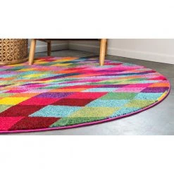 Outlet ⌛ Estrella Horta Multi 8' 0 x 8' 0 Round Rug by Unique Loom ❤️ 16 Outlet ⌛ Estrella Horta Multi 8' 0 x 8' 0 Round Rug by Unique Loom ❤️ -Unique Loom Shop multi unique loom area rugs 3122639 fa 1000