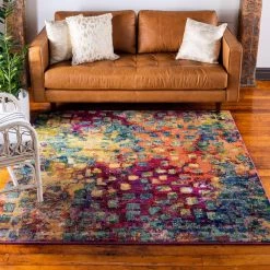New 🎉 Jardin Ivy Multi 12' 2 x 12' 2 Square Rug by Unique Loom 😉 -Unique Loom Shop multi unique loom area rugs 3126066 31 1000
