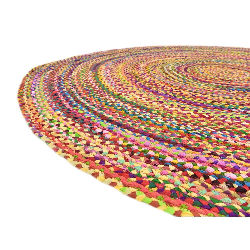 Brand new β Braided Chindi Multi 8' 0 x 8' 0 Round Rug by Unique Loom π 10 Brand new β Braided Chindi Multi 8' 0 x 8' 0 Round Rug by Unique Loom π - Image 8