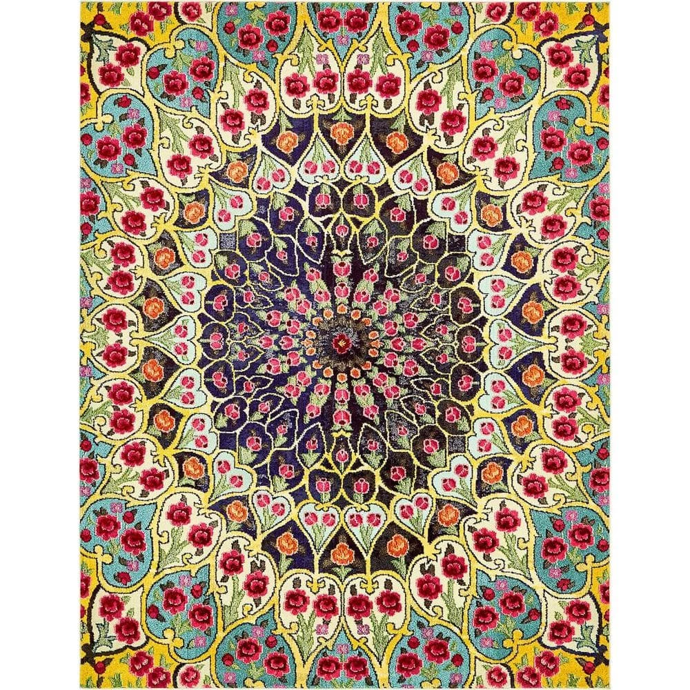 Outlet 🤩 Vita O' Keefe Multi 8' 0 x 10' 0 Area Rug by Unique Loom 😀 3 Outlet 🤩 Vita O' Keefe Multi 8' 0 x 10' 0 Area Rug by Unique Loom 😀