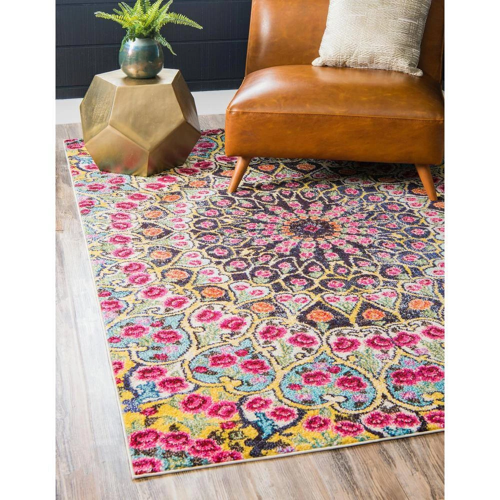 Outlet 🤩 Vita O' Keefe Multi 8' 0 x 10' 0 Area Rug by Unique Loom 😀 4 Outlet 🤩 Vita O' Keefe Multi 8' 0 x 10' 0 Area Rug by Unique Loom 😀 - Image 2