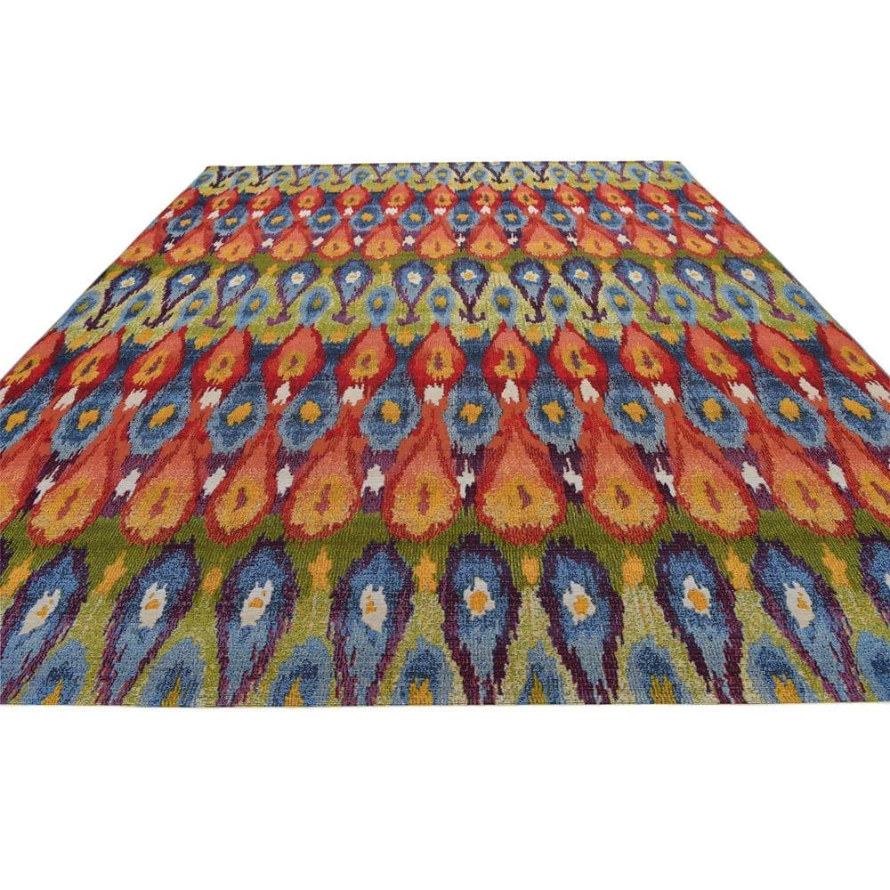 Promo ๐ฏ Outdoor Ikat Multi 10' 0 x 12' 0 Area Rug by Unique Loom ๐ 5 Promo ๐ฏ Outdoor Ikat Multi 10' 0 x 12' 0 Area Rug by Unique Loom ๐ - Image 3