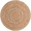 New 🎉 Braided Jute Dhaka Natural 8' 0 x 8' 0 Round Rug by Unique Loom 💯 -Unique Loom Shop natural unique loom area rugs 3138966 64 1000