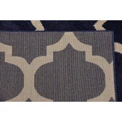 Hot Sale 🧨 Trellis Philadelphia Navy Blue/Beige 10' 0 x 10' 0 Square Rug by Unique Loom ⌛ -Unique Loom Shop navy beige unique loom area rugs 3121669 1d 1000