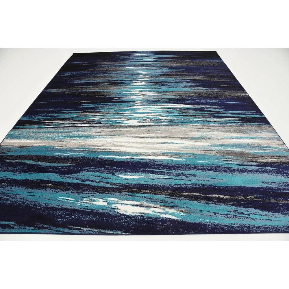 Hot Sale โจ Metro Lakeview Navy Blue 8' 0 x 10' 0 Area Rug by Unique Loom ๐ 10 Hot Sale โจ Metro Lakeview Navy Blue 8' 0 x 10' 0 Area Rug by Unique Loom ๐ - Image 8