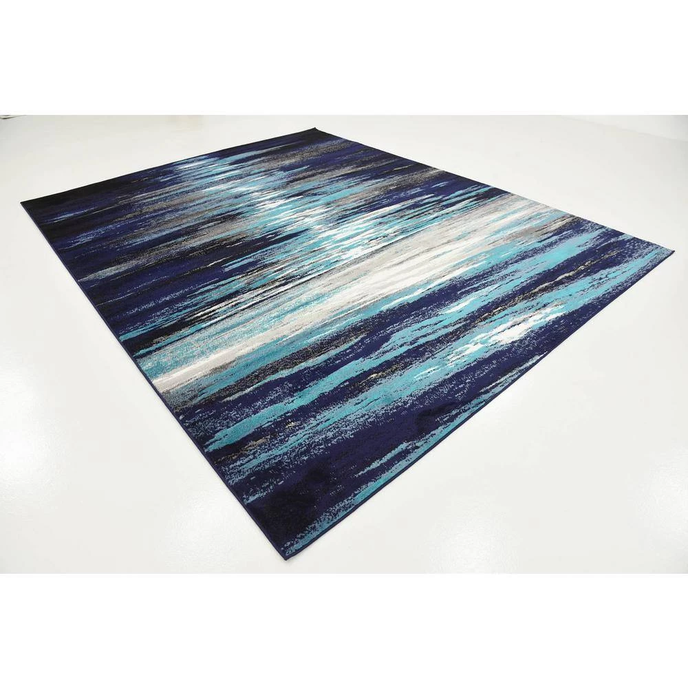 Hot Sale โจ Metro Lakeview Navy Blue 8' 0 x 10' 0 Area Rug by Unique Loom ๐ 4 Hot Sale โจ Metro Lakeview Navy Blue 8' 0 x 10' 0 Area Rug by Unique Loom ๐ - Image 2