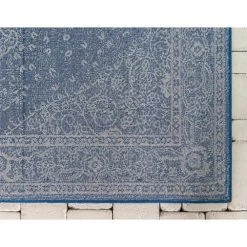 Deals ❤️ Navy Blue 9 ft. x 12 ft. Bromley Area Rug by Unique Loom ❤️ -Unique Loom Shop navy blue unique loom area rugs 3144172 1d 1000