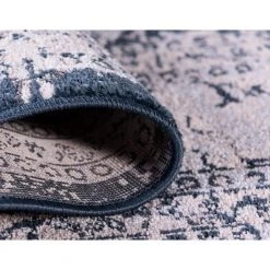 Discount 😉 Leila Birch Navy Blue 10 ft. x 13 ft. Area Rug by Unique Loom 🤩 -Unique Loom Shop navy blue unique loom area rugs 3144563 4f 1000