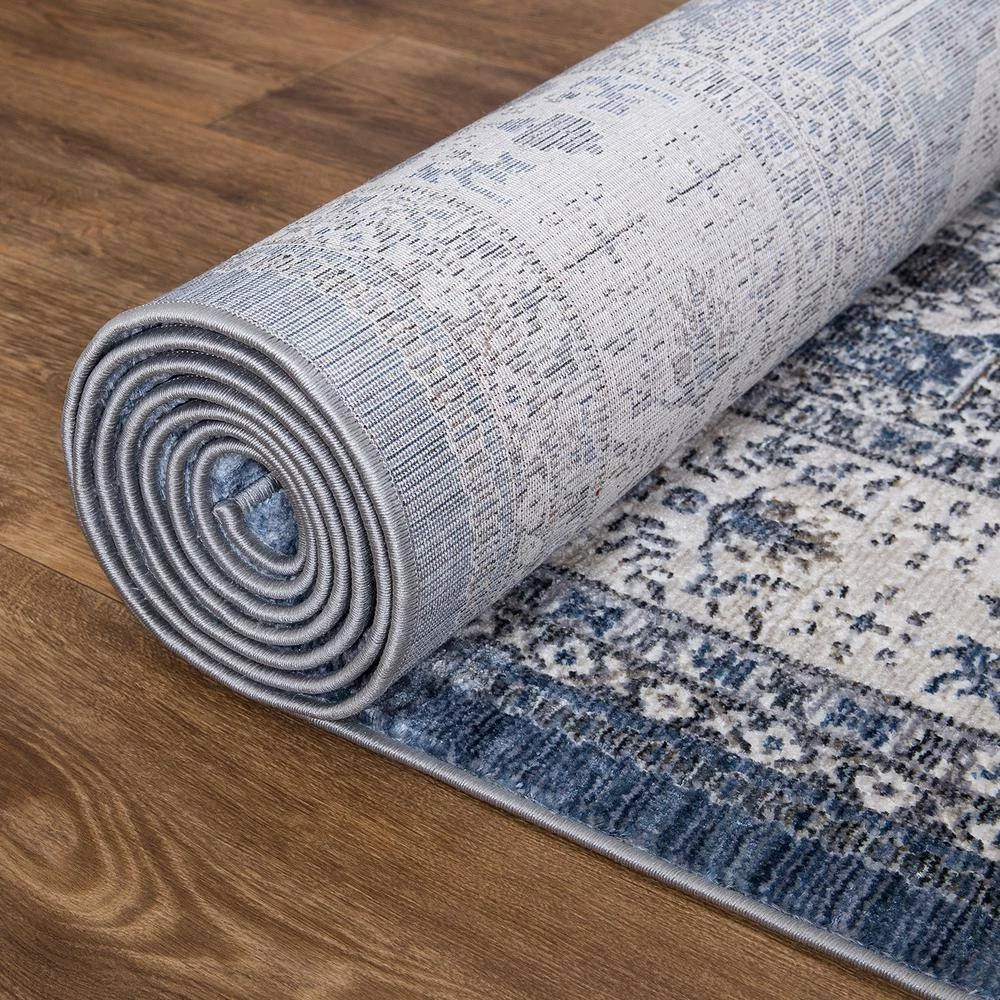 Brand new ๐ Barcelona Suzani Medallion Navy 8 ft. x 11 ft. Area Rug by Concord Global Trading ๐ 5 Brand new ๐ Barcelona Suzani Medallion Navy 8 ft. x 11 ft. Area Rug by Concord Global Trading ๐ - Image 3