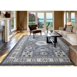 Brand new ๐ Barcelona Suzani Medallion Navy 8 ft. x 11 ft. Area Rug by Concord Global Trading ๐ 13 Brand new ๐ Barcelona Suzani Medallion Navy 8 ft. x 11 ft. Area Rug by Concord Global Trading ๐ -Unique Loom Shop navy concord global trading area rugs 14247 c3 1000