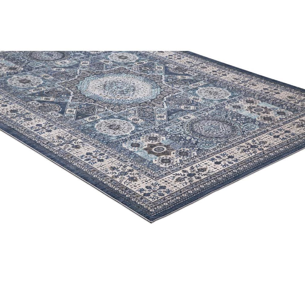 Brand new ๐ Barcelona Suzani Medallion Navy 8 ft. x 11 ft. Area Rug by Concord Global Trading ๐ 4 Brand new ๐ Barcelona Suzani Medallion Navy 8 ft. x 11 ft. Area Rug by Concord Global Trading ๐ - Image 2
