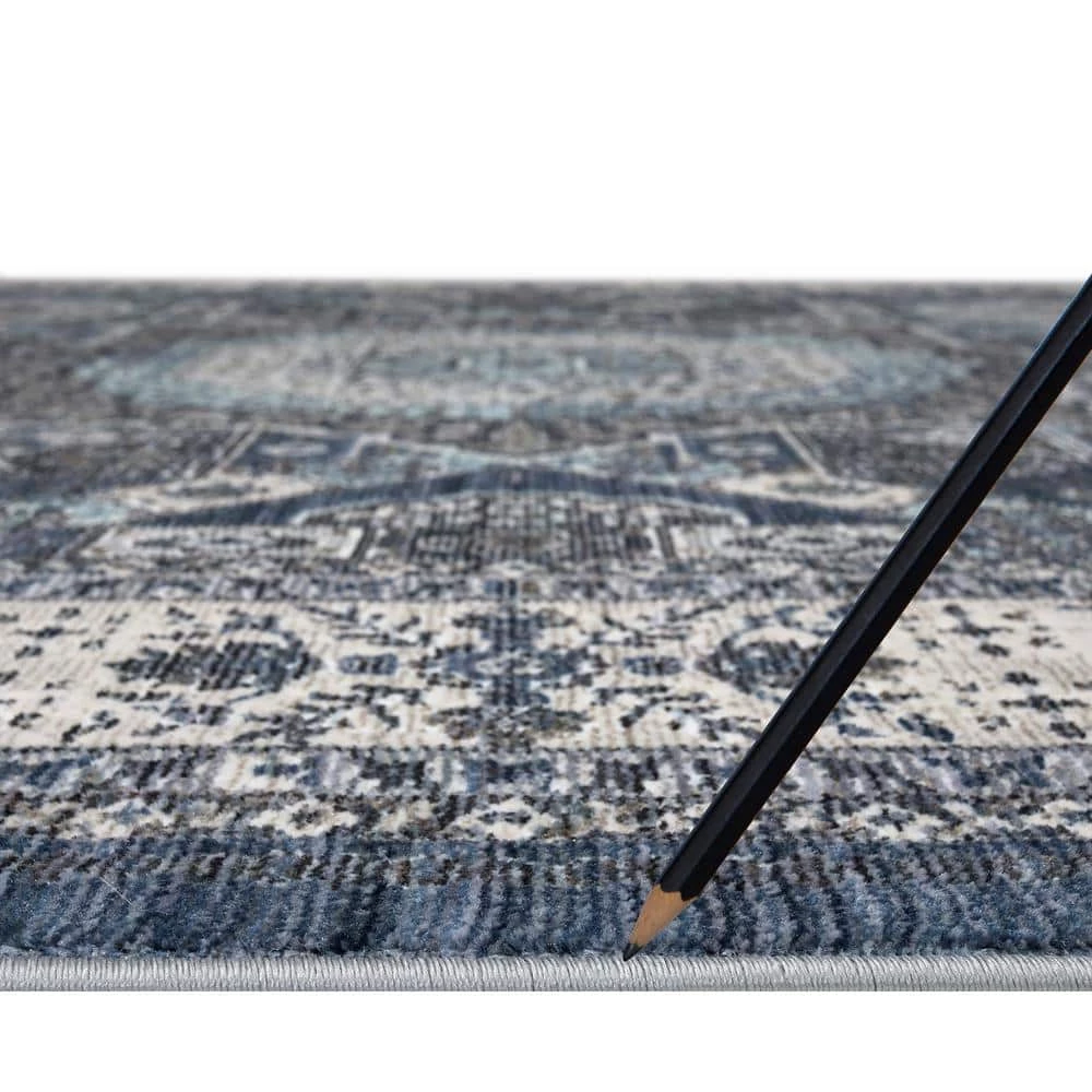 Brand new ๐ Barcelona Suzani Medallion Navy 8 ft. x 11 ft. Area Rug by Concord Global Trading ๐ 10 Brand new ๐ Barcelona Suzani Medallion Navy 8 ft. x 11 ft. Area Rug by Concord Global Trading ๐ - Image 8