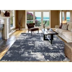 Hot Sale ⌛ Barcelona Soho Navy 7 ft. x 9 ft. Area Rug by Concord Global Trading 🔥 -Unique Loom Shop navy concord global trading area rugs 14446 c3 1000