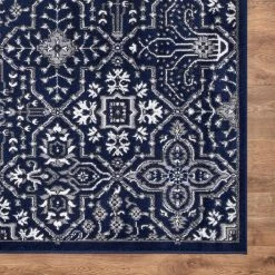 Budget 🌟 Jefferson Collection Athens Navy 8 ft. x 10 ft. Area Rug by Concord Global Trading 💯 -Unique Loom Shop navy concord global trading area rugs 69157 1d 1000