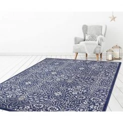 Budget 🌟 Jefferson Collection Athens Navy 8 ft. x 10 ft. Area Rug by Concord Global Trading 💯 -Unique Loom Shop navy concord global trading area rugs 69157 44 1000