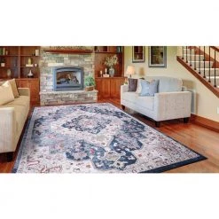 Outlet 🌟 Vintage Collection Montreal Navy 7 ft. x 9 ft. Medallion Area Rug by Concord Global Trading 😉 23 Outlet 🌟 Vintage Collection Montreal Navy 7 ft. x 9 ft. Medallion Area Rug by Concord Global Trading 😉 -Unique Loom Shop navy concord global trading area rugs 72546 31 1000