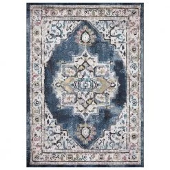 Top 10 🌟 Vintage Collection Barclay Navy 8 ft. x 11 ft. Medallion Area Rug by Concord Global Trading 😉