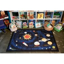 Hot Sale ✔️ Fun Time Outer Space Navy 4 ft. x 6 ft. Area Rug by Concord Global Trading 🥰 -Unique Loom Shop navy concord global trading kids rugs 08535 4f 1000