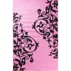Hot Sale 🔔 Alisa Tatoo Pink 3 ft. x 4 ft. Area Rug by Concord Global Trading ✔️