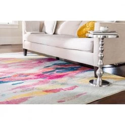 Top 10 😉 Estrella Laurnell Pink 7' 0 x 10' 0 Area Rug by Unique Loom 🌟 -Unique Loom Shop pink unique loom area rugs 3125418 1f 1000