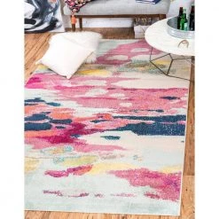 Top 10 😉 Estrella Laurnell Pink 7' 0 x 10' 0 Area Rug by Unique Loom 🌟 -Unique Loom Shop pink unique loom area rugs 3125418 31 1000