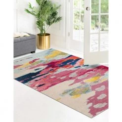 Top 10 😉 Estrella Laurnell Pink 7' 0 x 10' 0 Area Rug by Unique Loom 🌟 -Unique Loom Shop pink unique loom area rugs 3125418 4f 1000