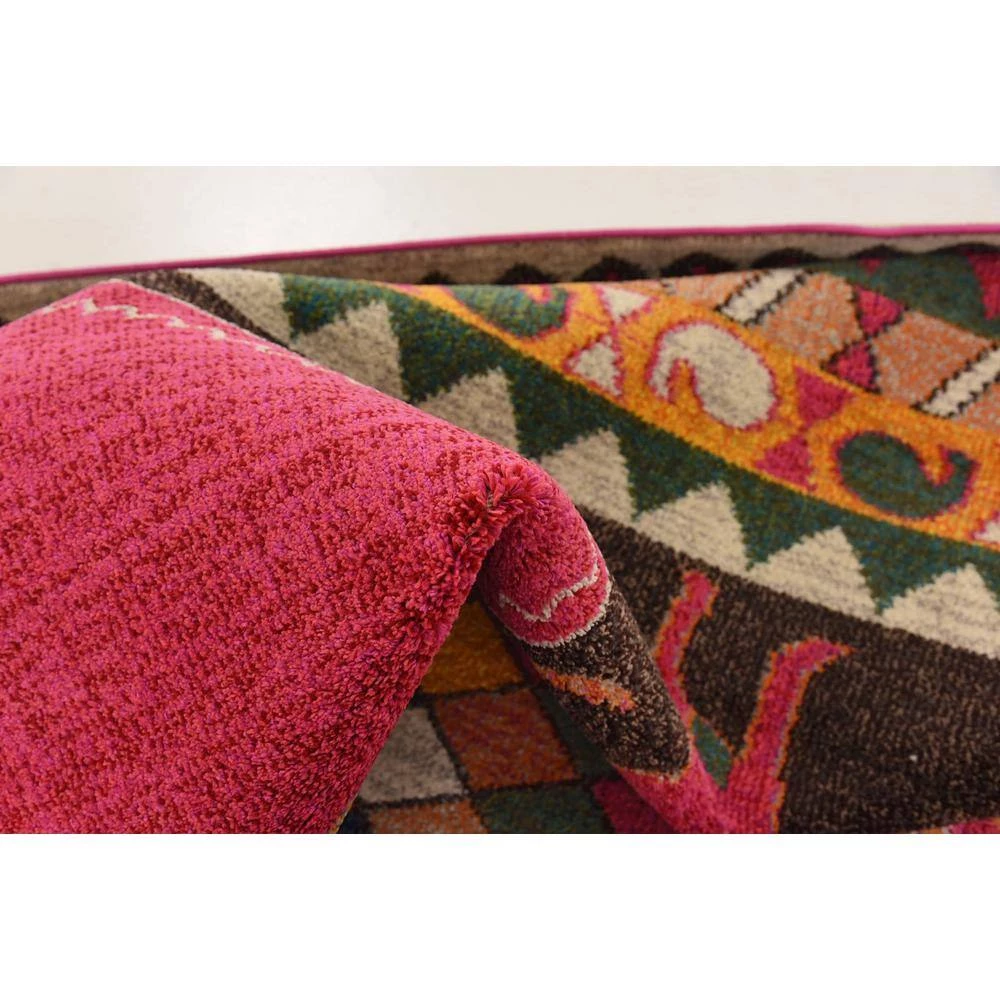 Discount 💯 Sedona Cuyahoga Pink 10' 6 x 16' 5 Area Rug by Unique Loom 🎉 9 Discount 💯 Sedona Cuyahoga Pink 10' 6 x 16' 5 Area Rug by Unique Loom 🎉 - Image 7
