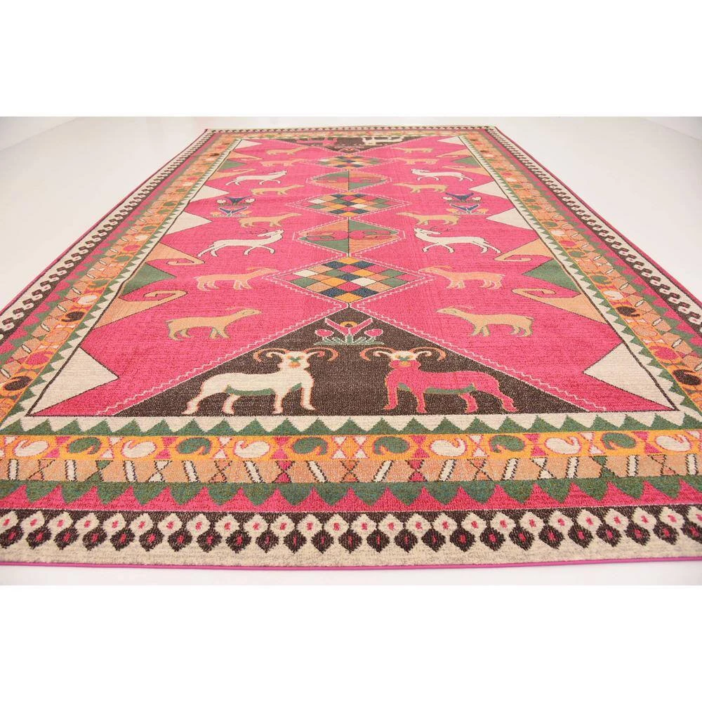 Discount 💯 Sedona Cuyahoga Pink 10' 6 x 16' 5 Area Rug by Unique Loom 🎉 5 Discount 💯 Sedona Cuyahoga Pink 10' 6 x 16' 5 Area Rug by Unique Loom 🎉 - Image 3