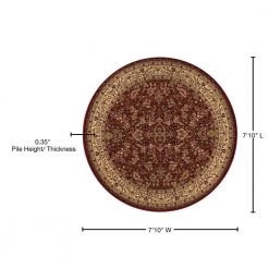 Buy โญ Persian Classics Sarouk Red 8 ft. Round Area Rug by Concord Global Trading ๐ฅฐ 7 Buy โญ Persian Classics Sarouk Red 8 ft. Round Area Rug by Concord Global Trading ๐ฅฐ -Unique Loom Shop red concord global trading area rugs 20909 76 1000