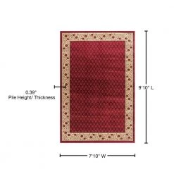 Hot Sale ๐ฅ Jewel Harmony Red 8 ft. x 10 ft. Area Rug by Concord Global Trading ๐ฏ 9 Hot Sale ๐ฅ Jewel Harmony Red 8 ft. x 10 ft. Area Rug by Concord Global Trading ๐ฏ -Unique Loom Shop red concord global trading area rugs 40207 76 1000