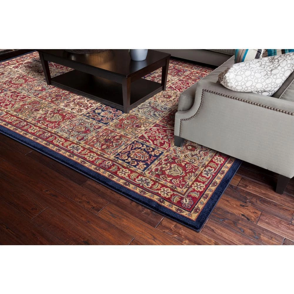 Coupon 🔔 Jewel Panel Red 8 ft. x 10 ft. Area Rug by Concord Global Trading ⭐ 6 Coupon 🔔 Jewel Panel Red 8 ft. x 10 ft. Area Rug by Concord Global Trading ⭐ - Image 4