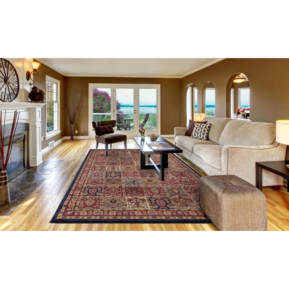 Coupon 🔔 Jewel Panel Red 8 ft. x 10 ft. Area Rug by Concord Global Trading ⭐ 5 Coupon 🔔 Jewel Panel Red 8 ft. x 10 ft. Area Rug by Concord Global Trading ⭐ - Image 3