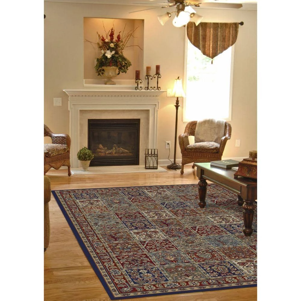 Coupon 🔔 Jewel Panel Red 8 ft. x 10 ft. Area Rug by Concord Global Trading ⭐ 4 Coupon 🔔 Jewel Panel Red 8 ft. x 10 ft. Area Rug by Concord Global Trading ⭐ - Image 2