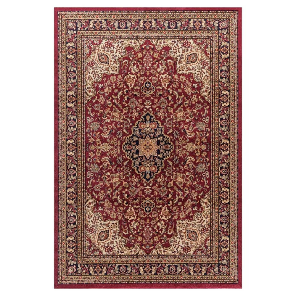 Best Pirce ❤️ Jewel Heriz Red 8 ft. x 10 ft. Area Rug by Concord Global Trading ❤️ 3 Best Pirce ❤️ Jewel Heriz Red 8 ft. x 10 ft. Area Rug by Concord Global Trading ❤️