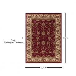 Wholesale ⭐ Ankara Zeigler Red 7 ft. x 10 ft. Area Rug by Concord Global Trading 😀 -Unique Loom Shop red concord global trading area rugs 62106 76 1000