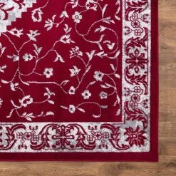 New 🧨 Jefferson Collection Pearl Heriz Red 8 ft. x 10 ft. Medallion Area Rug by Concord Global Trading 😉 -Unique Loom Shop red concord global trading area rugs 69207 1d 1000