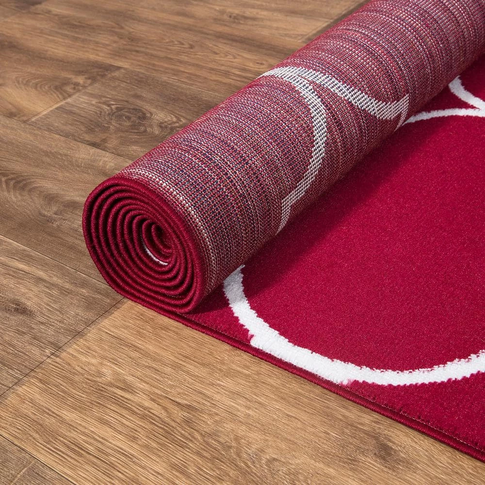 Best Pirce 👍 Jefferson Collection Morocco Trellis Red 8 ft. x 10 ft. Area Rug by Concord Global Trading 👏 6 Best Pirce 👍 Jefferson Collection Morocco Trellis Red 8 ft. x 10 ft. Area Rug by Concord Global Trading 👏 - Image 4