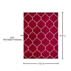 Best Pirce 👍 Jefferson Collection Morocco Trellis Red 8 ft. x 10 ft. Area Rug by Concord Global Trading 👏 22 Best Pirce 👍 Jefferson Collection Morocco Trellis Red 8 ft. x 10 ft. Area Rug by Concord Global Trading 👏 -Unique Loom Shop red concord global trading area rugs 69607 76 1000