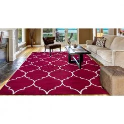Best Pirce 👍 Jefferson Collection Morocco Trellis Red 8 ft. x 10 ft. Area Rug by Concord Global Trading 👏 17 Best Pirce 👍 Jefferson Collection Morocco Trellis Red 8 ft. x 10 ft. Area Rug by Concord Global Trading 👏 -Unique Loom Shop red concord global trading area rugs 69607 c3 1000