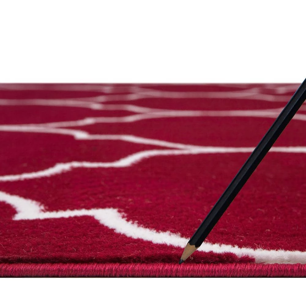 Best Pirce 👍 Jefferson Collection Morocco Trellis Red 8 ft. x 10 ft. Area Rug by Concord Global Trading 👏 11 Best Pirce 👍 Jefferson Collection Morocco Trellis Red 8 ft. x 10 ft. Area Rug by Concord Global Trading 👏 - Image 9