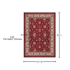 Deals ❤️ Chester Sultan Red 7 ft. x 9 ft. Area Rug by Concord Global Trading 🔥 -Unique Loom Shop red concord global trading area rugs 97506 76 1000