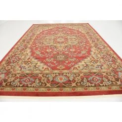 Best Sale 🔥 Sahand Ardashir Red 9' 0 x 12' 0 Area Rug by Unique Loom ❤️ -Unique Loom Shop red unique loom area rugs 3123744 a0 1000